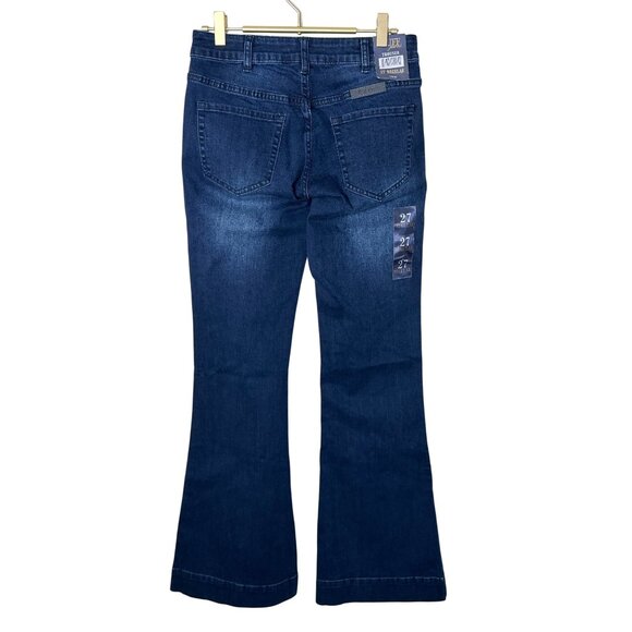 Just Tuff Jeans Flare‎ Leg Denim Trousers Womens 27 Regular - Picture 3 of 13